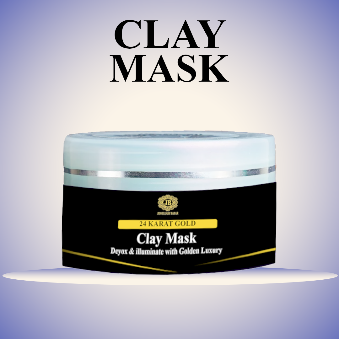 24k Gold Clay Mask